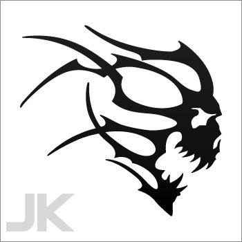Decals stickers skull skulls blood death evil terror r 0502 abfaa