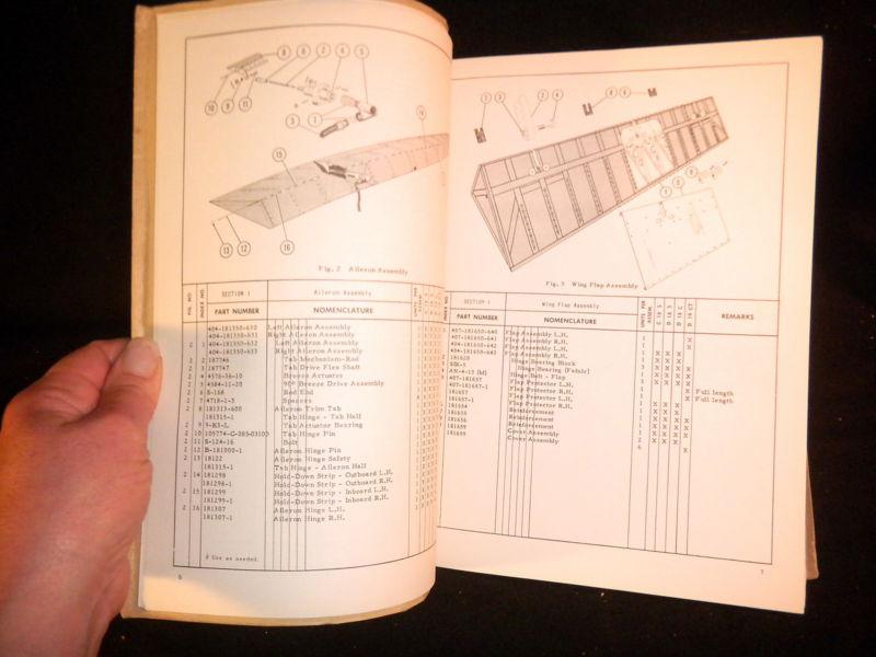 Purchase 1955 BEECHCRAFT AIRCRAFT PARTS CATALOG MODELS D18S & D18C