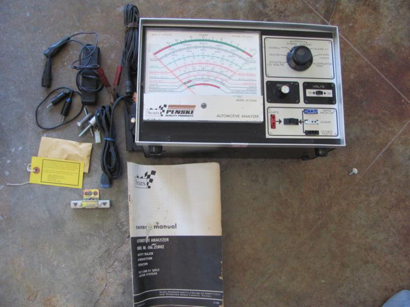 Sears penske auto analyzer 161.21042 for vintage non computer controlled cars