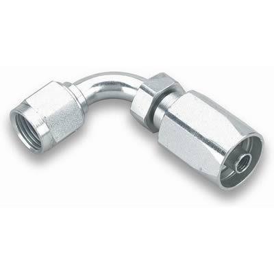Earl's power steering hose end -6 an non-swivel female 90 degree 139106erl