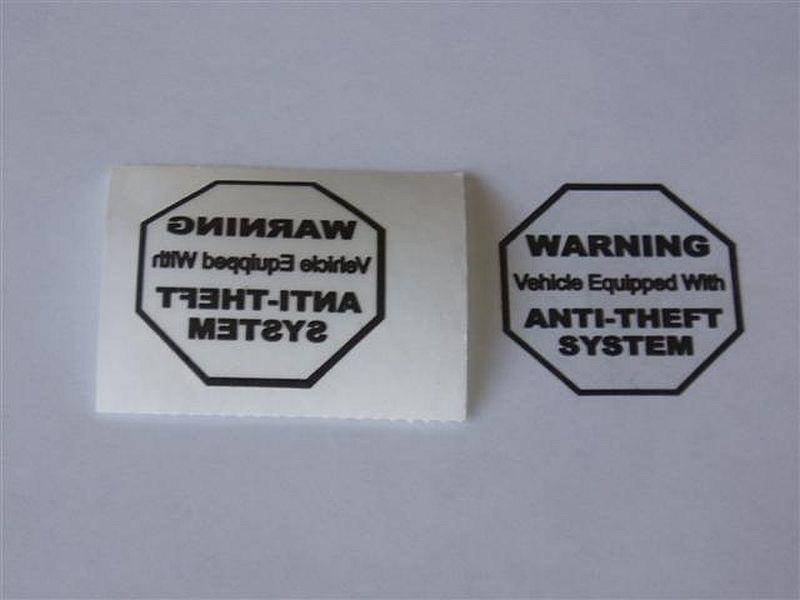 Purchase 12 Car /Auto Anti Theft Alarm Vehicle Warning Stickers FREE