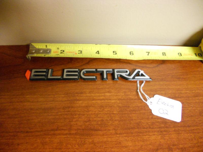 Buick electra emblem, badge, gm, new adhesive backing, art or restore, vintage