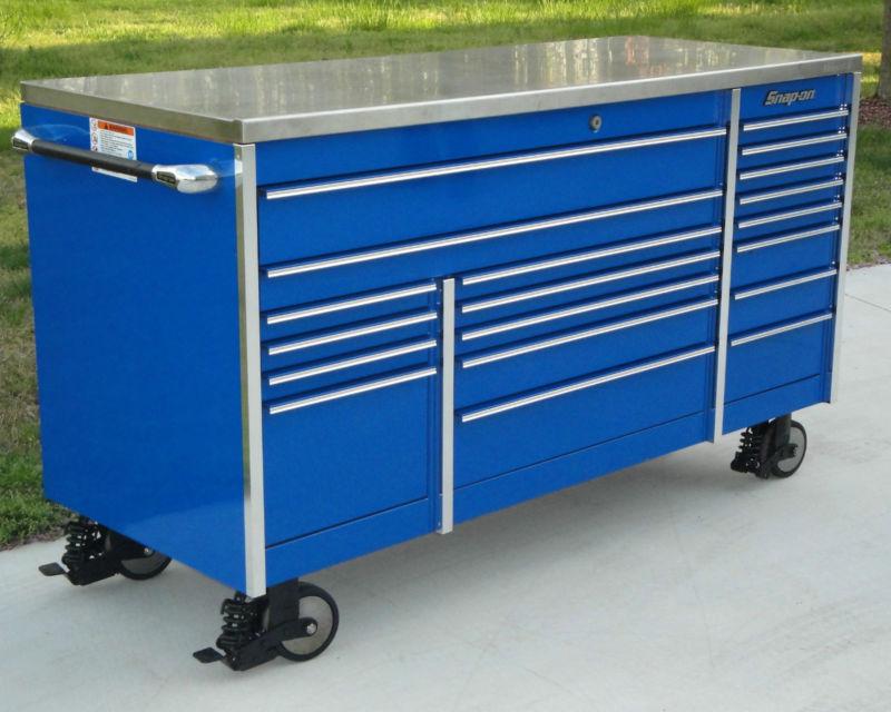 Snap On KRL7023 Blue Tool Box Toolbox & Stainless Steel Top , US $5,250.00, image 2