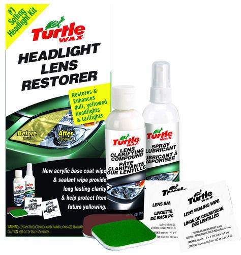 Turtle wax t-240kt car headlight lens restore kit wax detailing cleaner removal