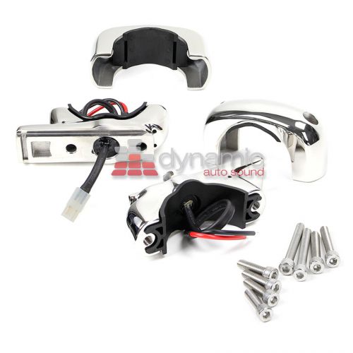 Wet sounds adp-tc3f rev &amp; icon stainless steel fixed position clamps (1 pair)