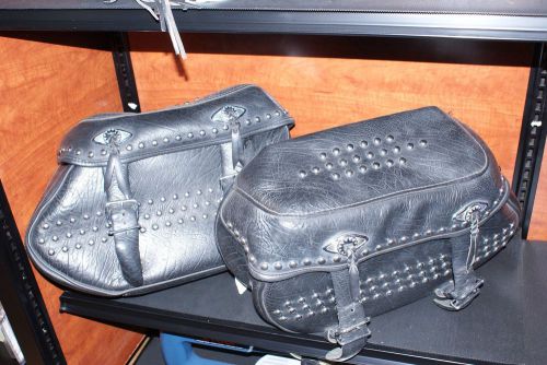 Harley davidson leather saddle bags