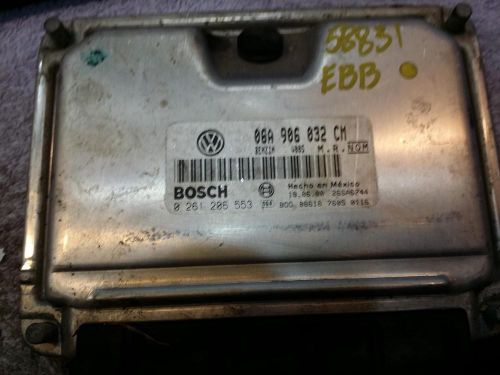 Volkswagen jetta engine brain box electronic control module; 1.8l (turbo gas),