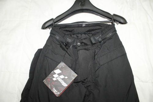 Motogp official licensed motorcycle gp textile overpants women's size w6 black