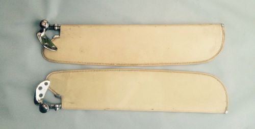 Corvair spyder convertible 1963-1964 sun visors w/ chrome hardward oem