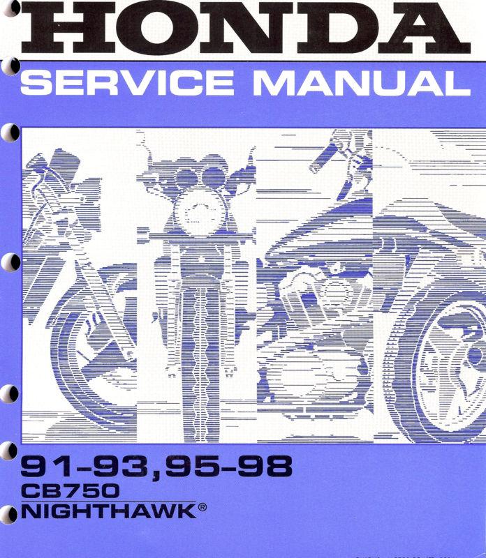 1991 to 1998 honda cb750 nighthawk motorcycle service manual -cb 750 nighthawk 