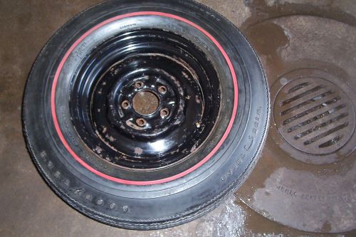 Vintage original1968  dodge/plymouth goodyear wide tread f-70-14 redline tire