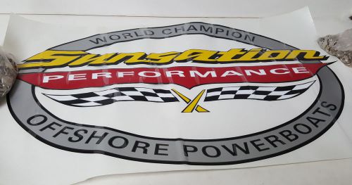 Sunsation performance offshore power boats decal 24&#034;x14&#034;