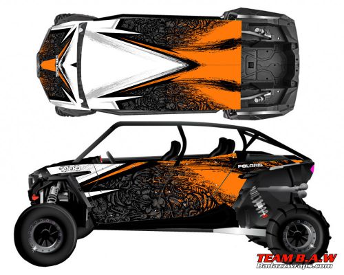 Polaris 4 rzr 1000 xp design mxvec 001 decal graphic kit wraps utv turbo scoop
