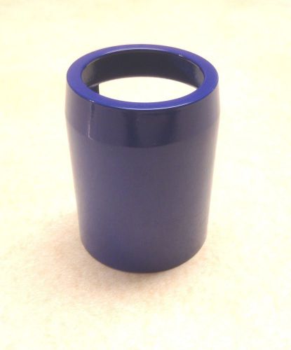 Mr gasket 1 3/4 "  blue aluminum radiator hose end pt# 11019b