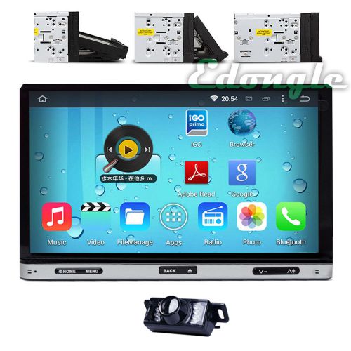 Android 7" double 2din 3g-wifi car gps navi cd/dvd player bt indash radio+camera