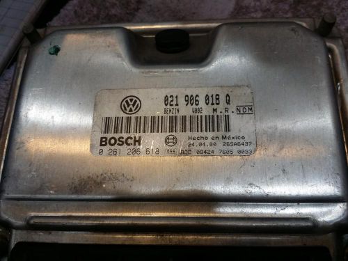 Volkswagen jetta engine brain box electronic control module; 2.8l, at, from vi