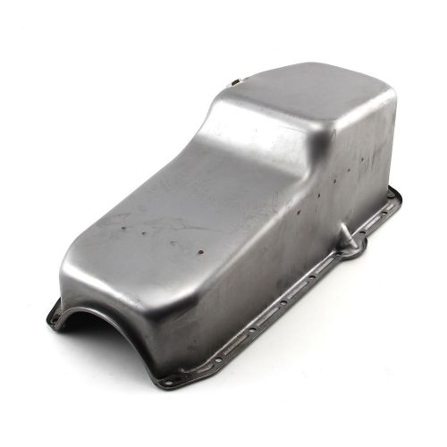 Chevy sbc 350 rear sump passanger side 2pcs rms unplated oil pan