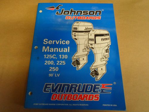 1998 johnson evinrude outboards 125c 130 200 225 250 90 lv oem service manual