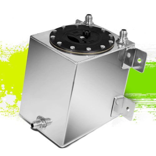 1 gallon lightweight polish aluminum gas fuel cell tank+level sender 8"x8"x8"