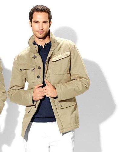 Bmw genuine quilted waterproof silverstone metal stud men's jacket sand s small