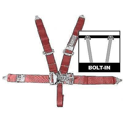 Rjs racing 50502-18-06-4 5 point safety harness seat belts red sfi 2016