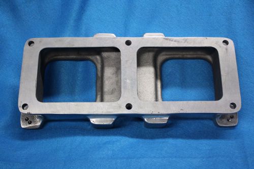 Blower / supercharger dual quad carburator plate 6-71 &amp; 8-71 polished carb plate