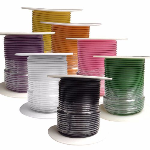 14 gauge primary wire : copper stranded : 7-100 foot rolls : choose your colors!