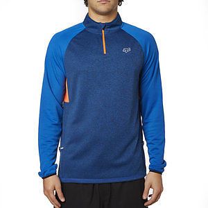 Fox racing measure mens pull over crew heather blue