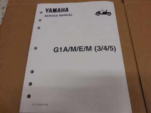 Yamaha golf cart service manual model g1 gas and electric 1982-1989 only