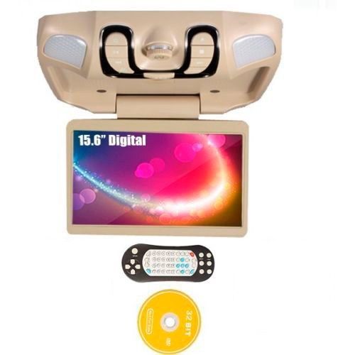 Purchase Gray 15.6" HD LCD Car Overhead CD DVD Media Player TV IR FM