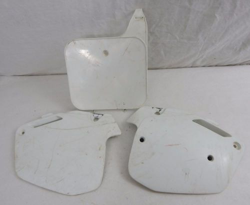 1991 91 honda cr500r cr 500 r number plates plastics side front panels covers
