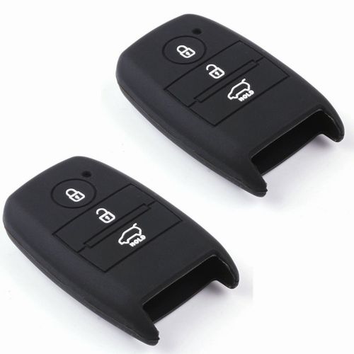 2pcs protective silicone key protector fob remote keyless for kia sorento 3bts
