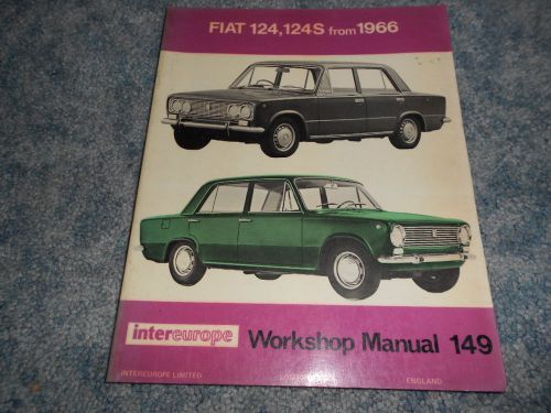 Fiat 124 124s intereurope workshop repair shop service manual : used