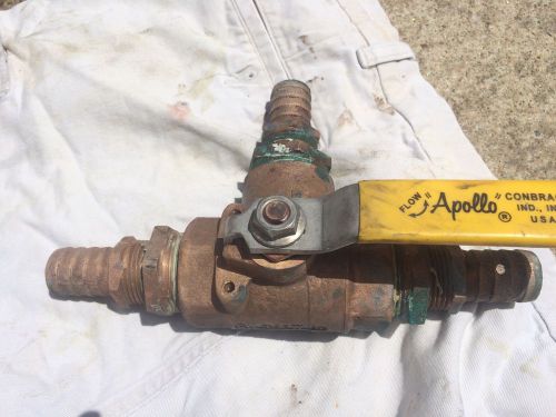Conbraco three way bronze ball valve and fittings