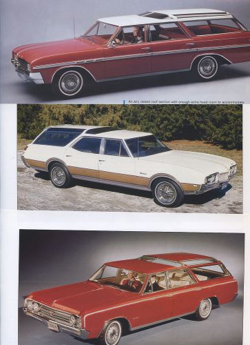 1964-1972 buick sportwagon oldsmobile  cutlass vista cruiser 11 pg color article