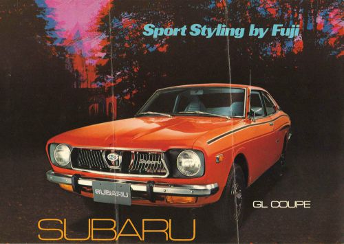 1971 1972 1973 subaru gl coupe original sales brochure catalog