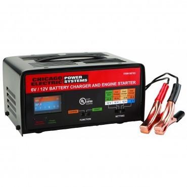 10/2/55 amp, 6/12 volt battery charger/engine starter