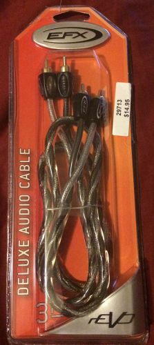 Scosche revo3 revo 3-feet 2-channel audio cable twisted pair with molded ends