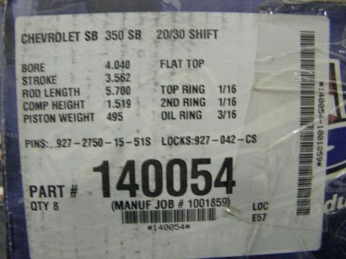 New srp pistons for 302 / 350 chevy #140054