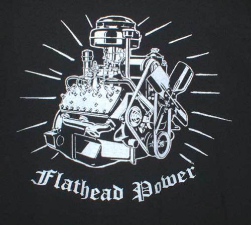 Ford flathead vintage engine t-shirt xxl size  hot drag race hotrod model a