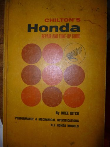 Chilton honda manual for 50cc to 450cc twins all models 7th printing 1966-70