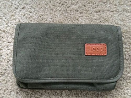 Authentic jeep owner manual case bag