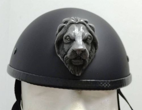 Helmet horns - silver lion motorcycle helmet attachment helmet not included