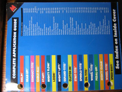 Motormite application guide catalog no 940063 printed 1995