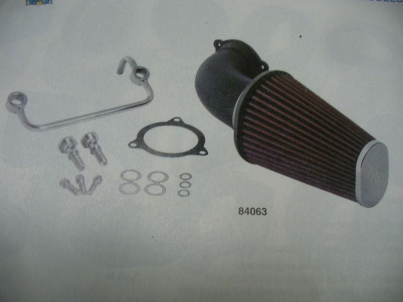 Harley/k & n black powder coated efi  high flow intake system kit,#84066.