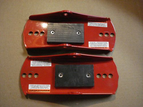 New set of 2 red slp ski saddles for 97-02 yamaha [for slt/powder pro skis]