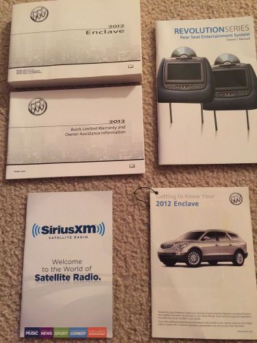 2012 oem buick enclave owners manuals w/ rear entertainment manual