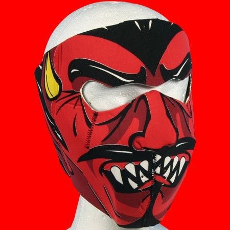 Neoprene devil face mask one size fit all