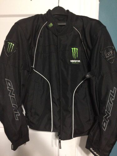Monster energy motorcycle jacket / men's 2-x large, black