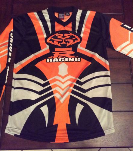 Mtx racing motocross jersey orange/black/white youth size medium (10-12)